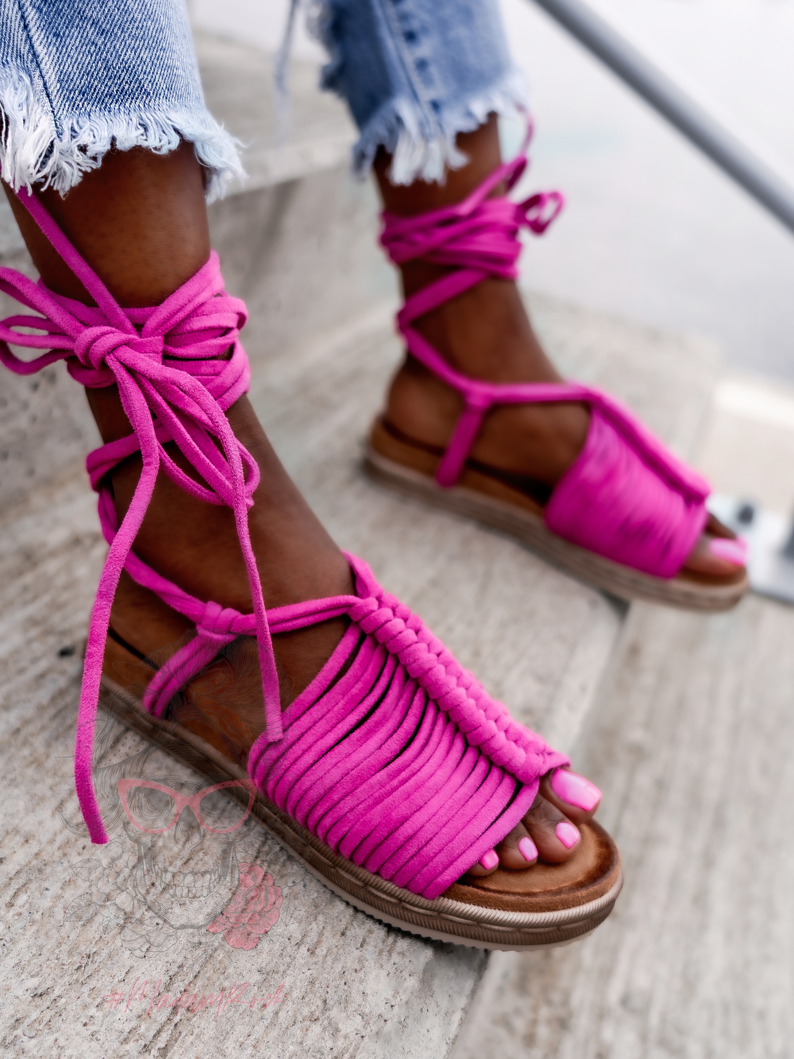 Sandały Madam Pago fuksja