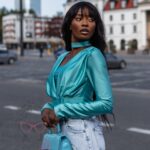 Body lycra Hoker turkusowe