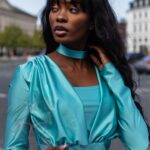 Body lycra Hoker turkusowe