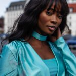 Body lycra Hoker turkusowe