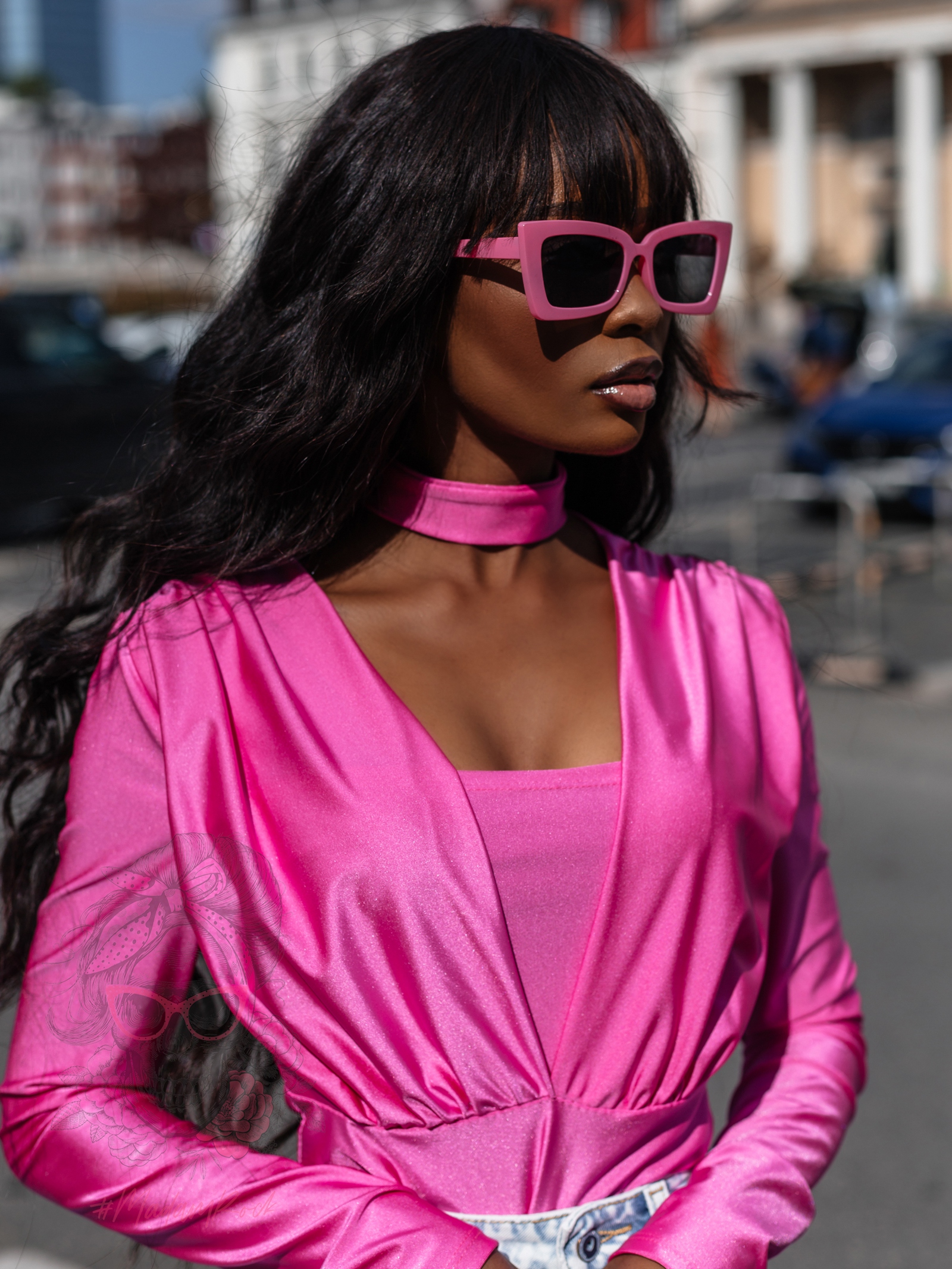 Body lycra Hoker różowe