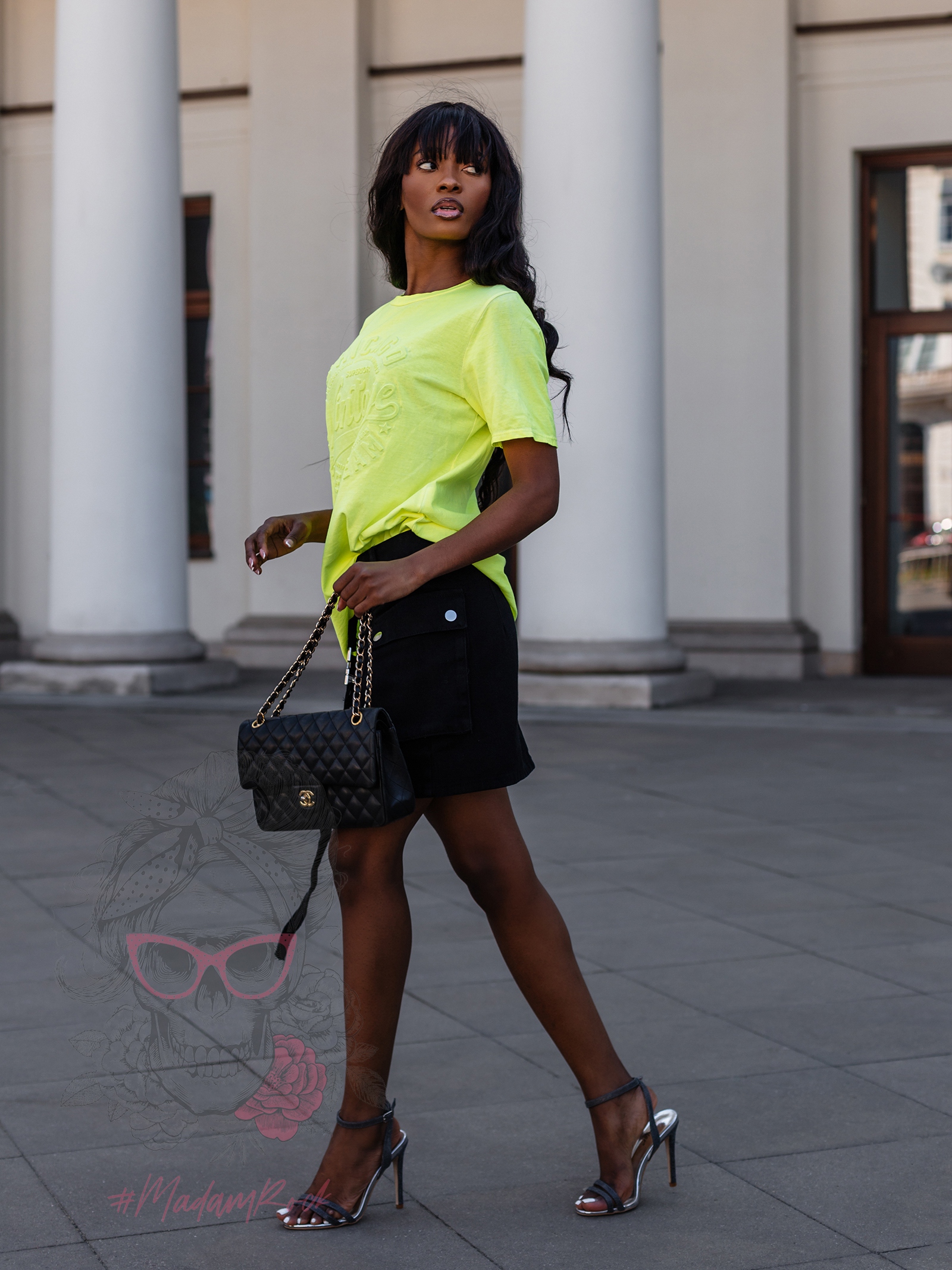 Spódniczka jeansowa Rokly czarna