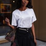 Spódniczka plisowana Dork czarna