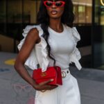 Body prążkowane z falbanką Fornax białe