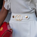 Spodnie eleganckie szerokie Piklo ecru