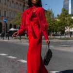 Spodnie ogrodniczki NB Parisso czerwone