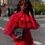 Koszula z wiązaniem NB Parisso czerwona