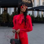 Koszula z wiązaniem NB Parisso czerwona