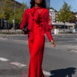 Koszula z wiązaniem NB Parisso czerwona