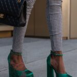 Sandały na platformie Madam Sukses zielone