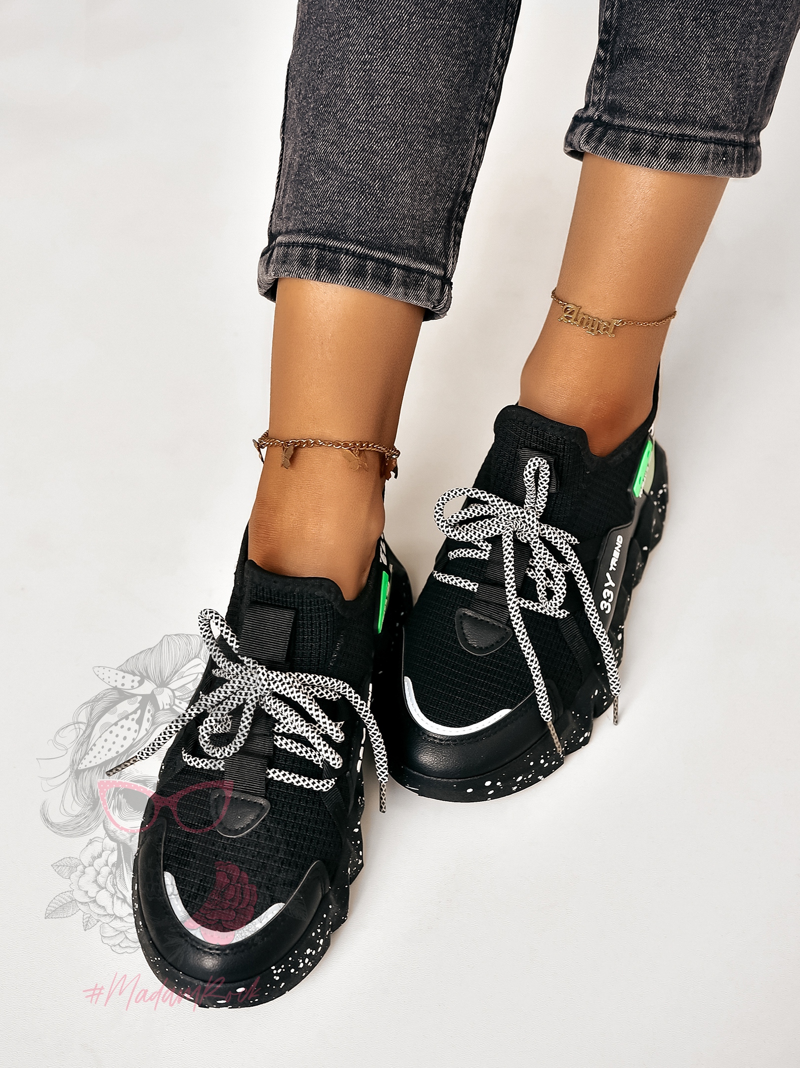 Buty sportowe Madam Balm czarne Buty sportowe Madam Balm czarne