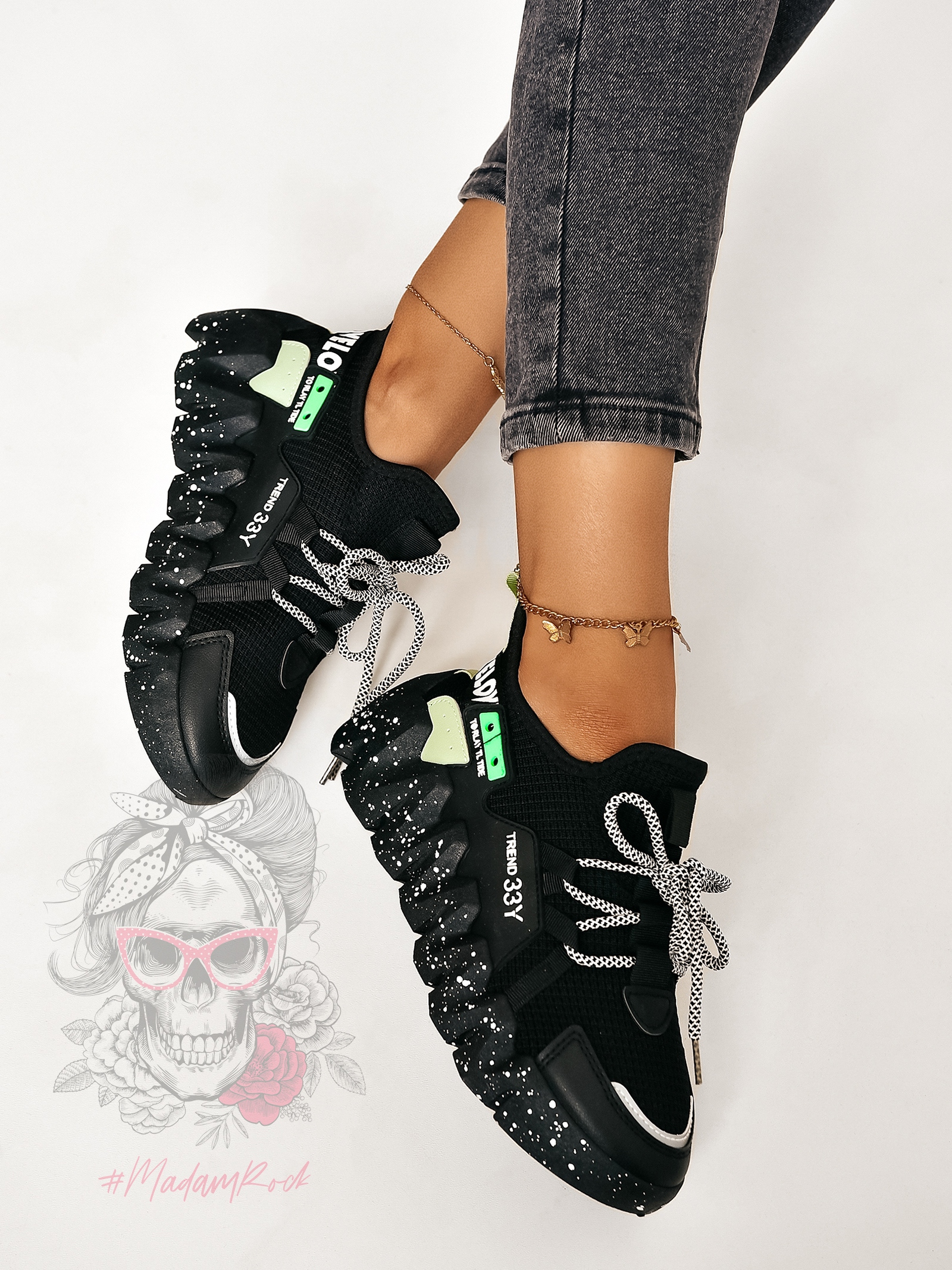 Buty sportowe Madam Balm czarne Buty sportowe Madam Balm czarne