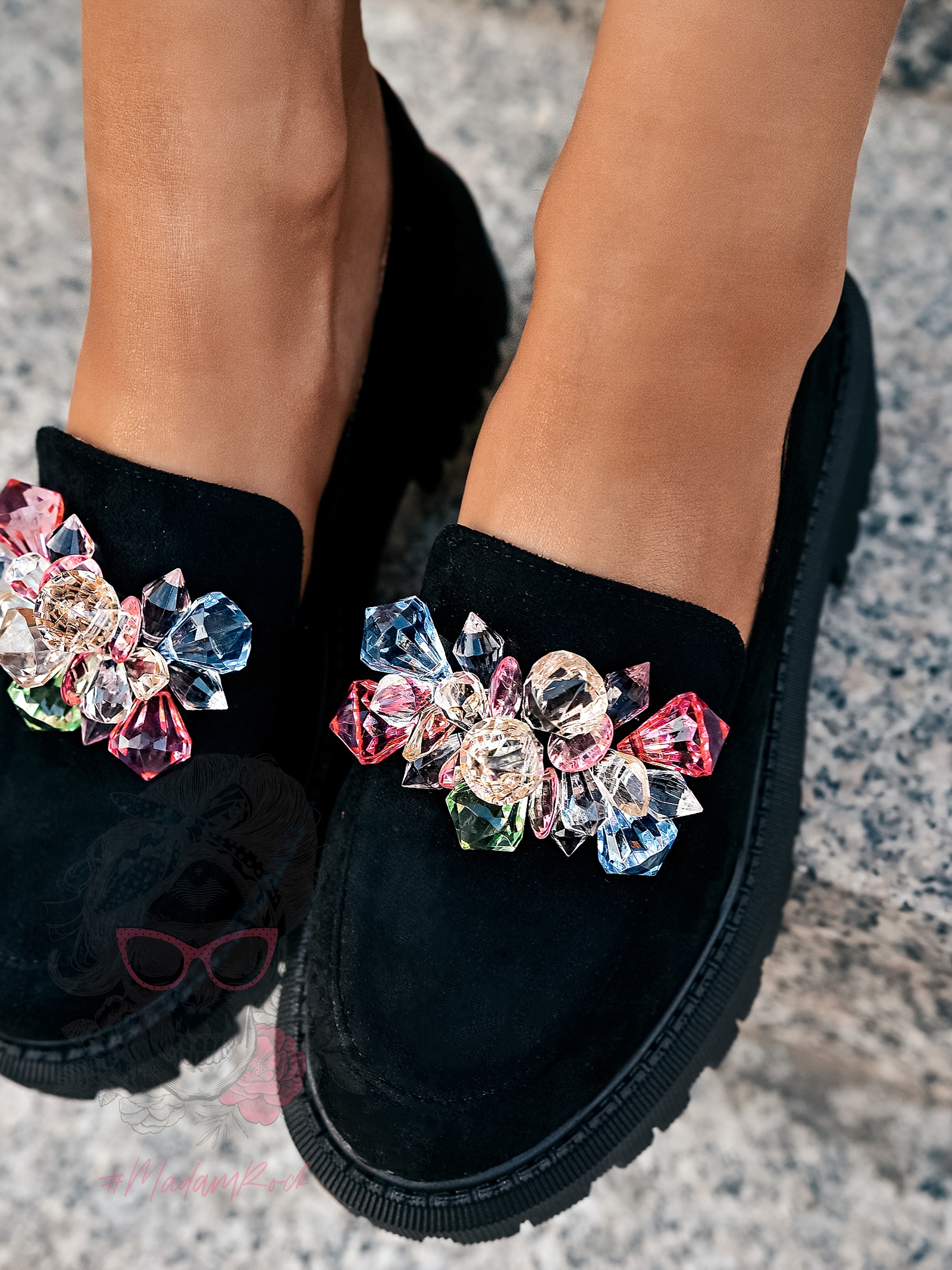 Mokasyny Madam Alecta czarne Mokasyny Madam Alecta czarne