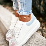 Buty sportowe Madam Upper X białe z błękitnym