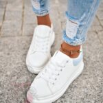 Buty sportowe Madam Upper X białe z błękitnym