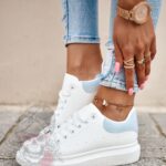 Buty sportowe Madam Upper X białe z błękitnym