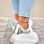 Buty sportowe Madam Upper X białe ze srebrnym