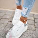 Buty sportowe Madam Upper X białe ze srebrnym