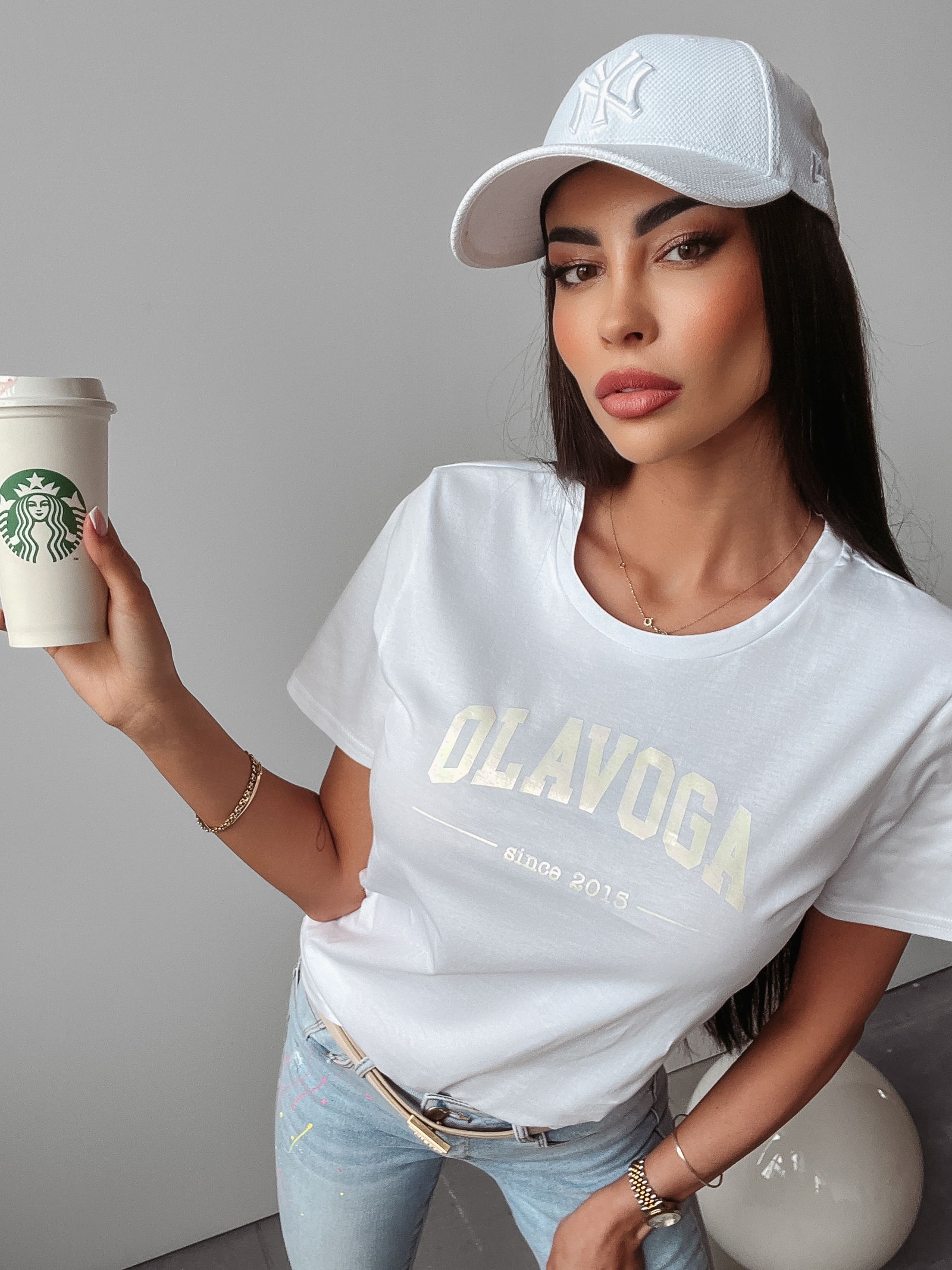 T-shirt klasyczny Virje Ola Voga biały T-shirt klasyczny Virje Ola Voga biały