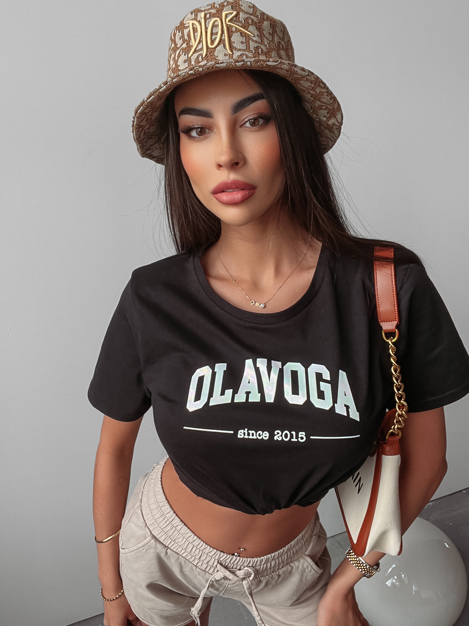 T-shirt klasyczny Virje Ola Voga czarny T-shirt klasyczny Virje Ola Voga czarny