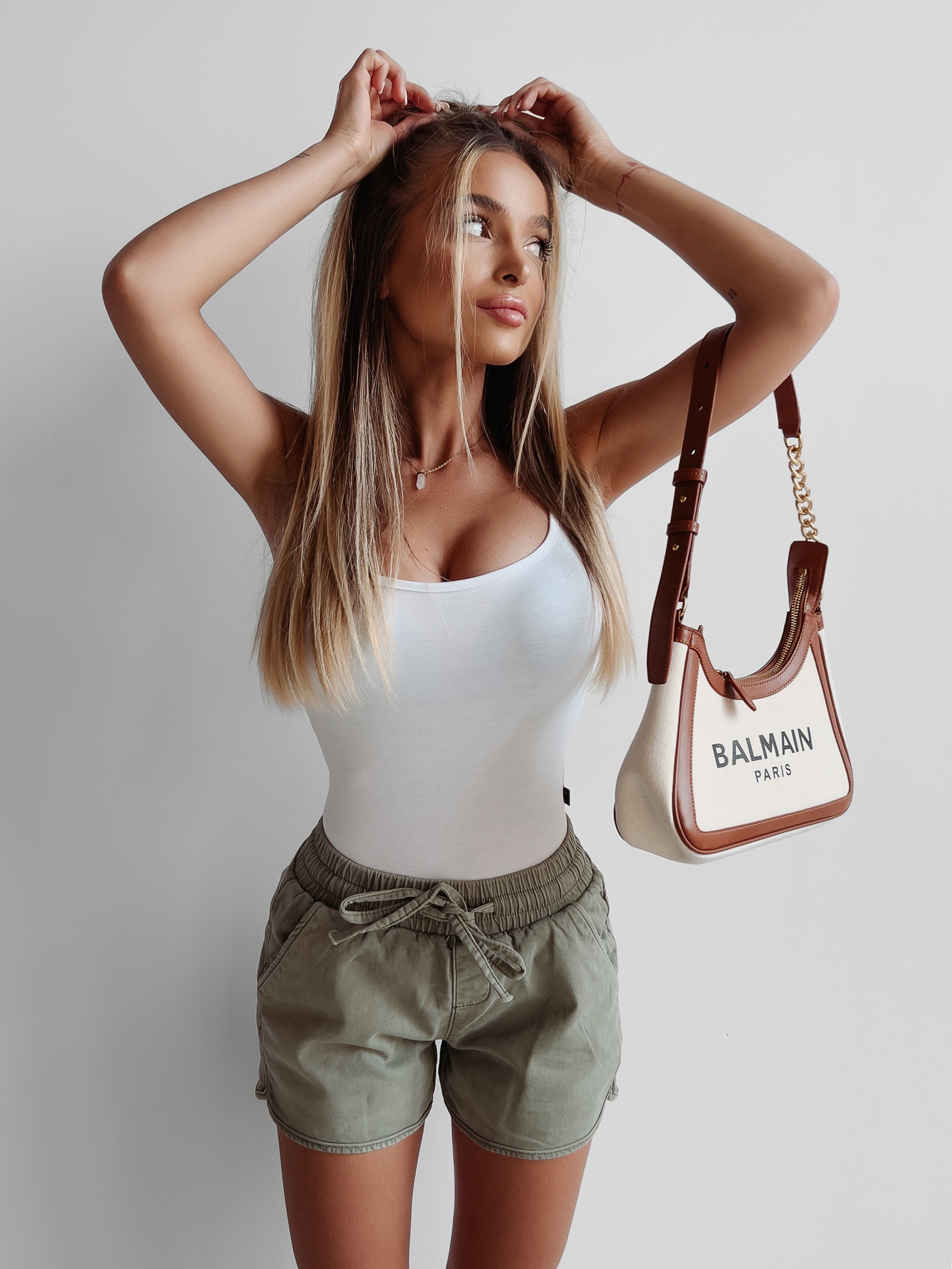 Body dopasowane Darci Ola Voga białe