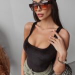 Body prążkowane Poppy Ola Voga czarne