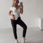 Body sportowe Marcella Ola Voga ecru