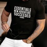 T-shirt bawełniany męski Chris Ola Voga czarny