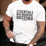 T-shirt bawełniany męski Chris Ola Voga biały