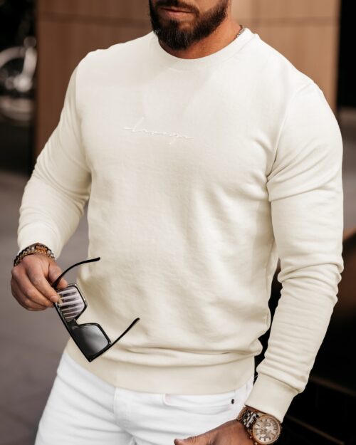 Bluza męska bawełniana Aglaja Ola Voga ecru