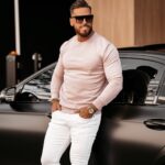 Bluza męska bawełniana Aglaja Ola Voga różowa