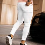 Spodnie jeansowe męskie Morso Ola Voga białe