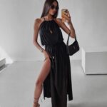 Sukienka maxi wyszczuplająca Sorel Ola Voga czarna