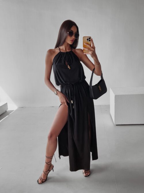 Sukienka maxi wyszczuplająca Sorel Ola Voga czarna