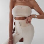 Komplet dopasowany Fatira Ola Voga beżowy