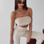 Komplet dopasowany Fatira Ola Voga beżowy