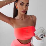 Komplet dopasowany Fatira Ola Voga pomarańczowy