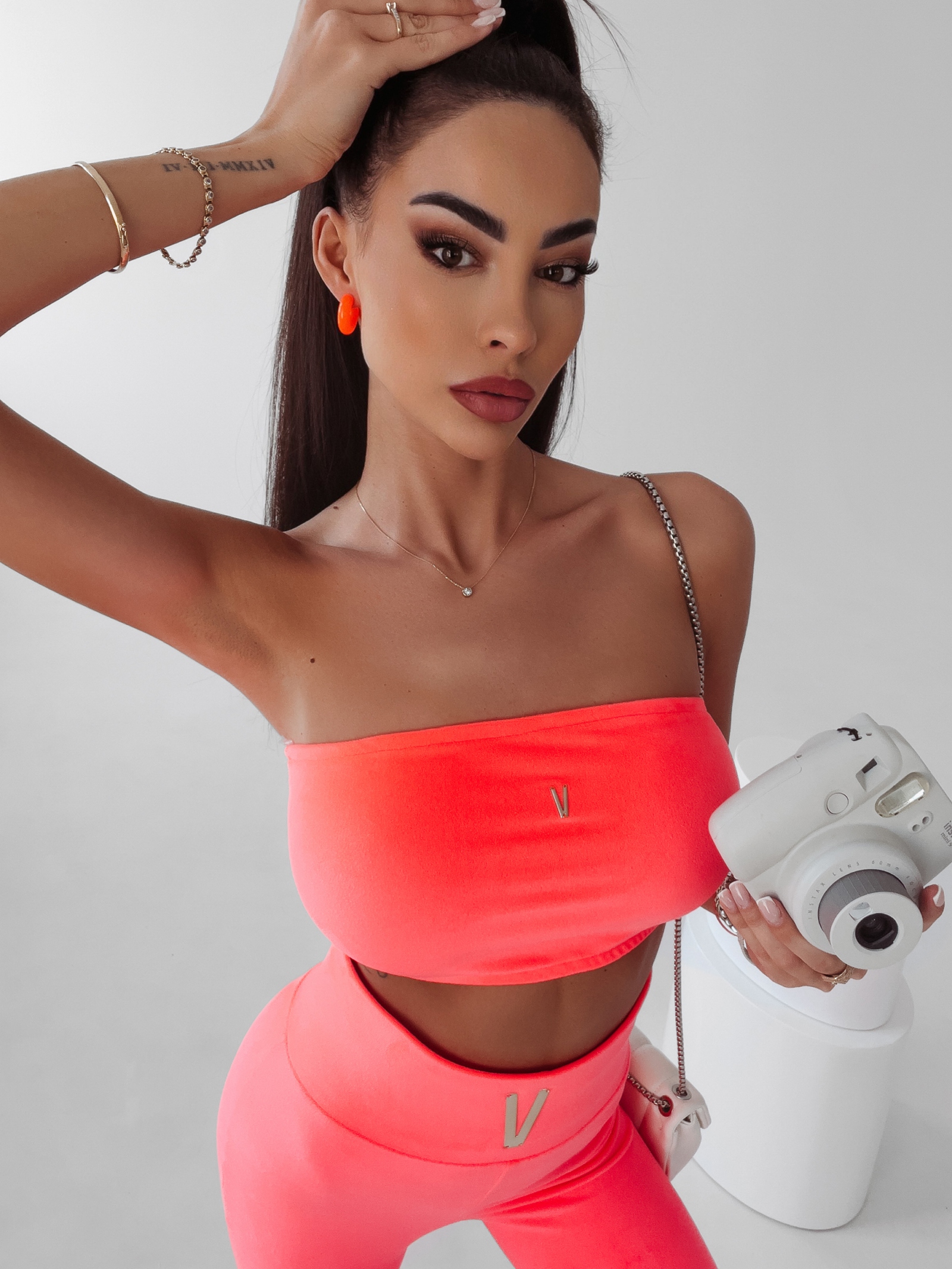 Komplet dopasowany Fatira Ola Voga pomarańczowy Komplet dopasowany Fatira Ola Voga pomarańczowy