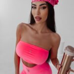 Komplet dopasowany Fatira Ola Voga koralowy