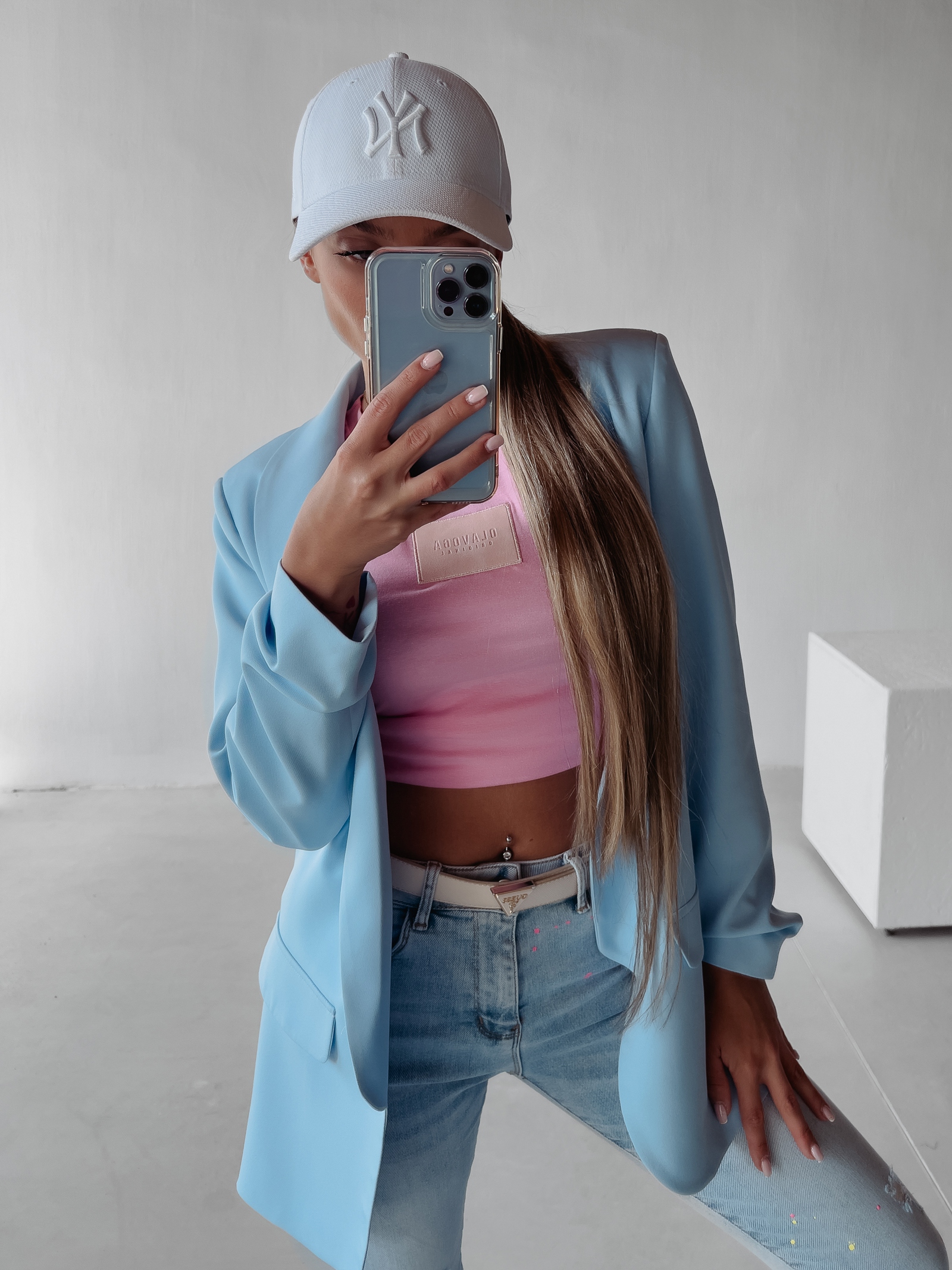 Marynarka klasyczna Ateria Ola Voga błękitna Marynarka klasyczna Ateria Ola Voga błękitna