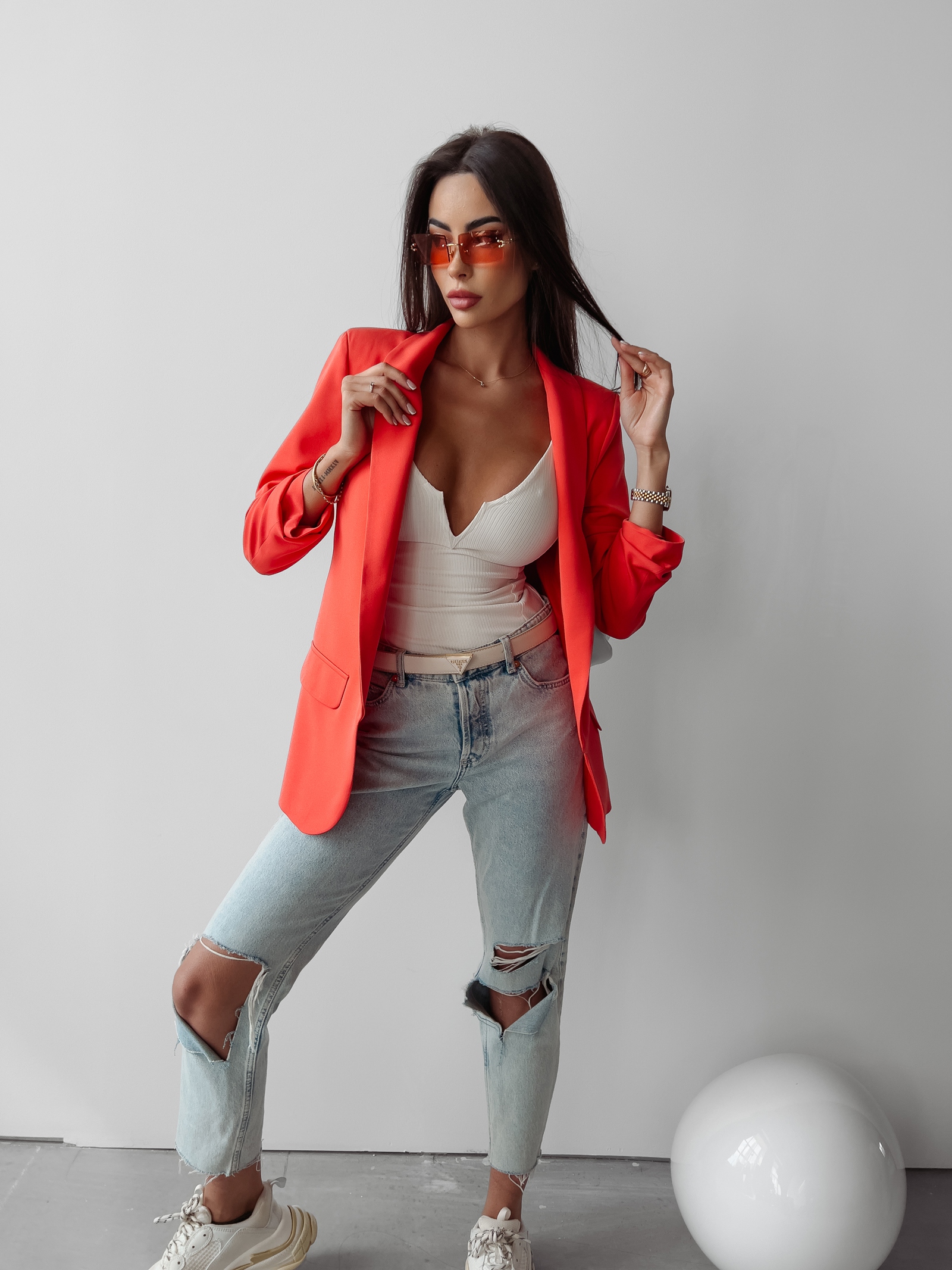 Marynarka klasyczna Ateria Ola Voga koralowa Marynarka klasyczna Ateria Ola Voga koralowa