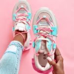 -WYPRZEDANE-Buty sportowe Madam FeelGood multi miętowe