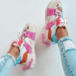 -WYPRZEDANE-Buty sportowe Madam FeelGood multi różowe