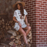 Spódniczka z falbankami Omaha beżowa