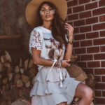 Spódniczka z falbankami Omaha beżowa