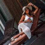 Sukienka ażurowa letnia Resort biała