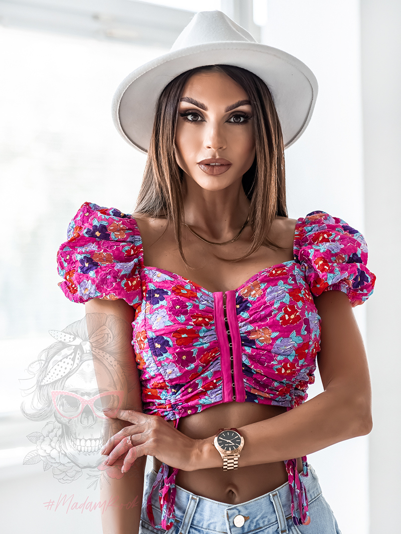 Top wakacyjny Madam Aster fuksja Top wakacyjny Madam Aster fuksja