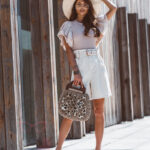 Spodenki jeansowe Sikreti beżowe