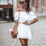 Sukienka letnia ażurkowa NB Bernis biała