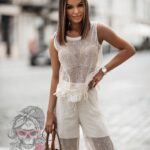 Komplet siateczkowy Osito ecru